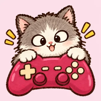 Logo MeeGame: mèo chơi game